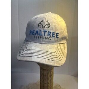Realtree Fishing By Outdoor Cap White Camo Trucker Mesh Snapback Hat Cap
